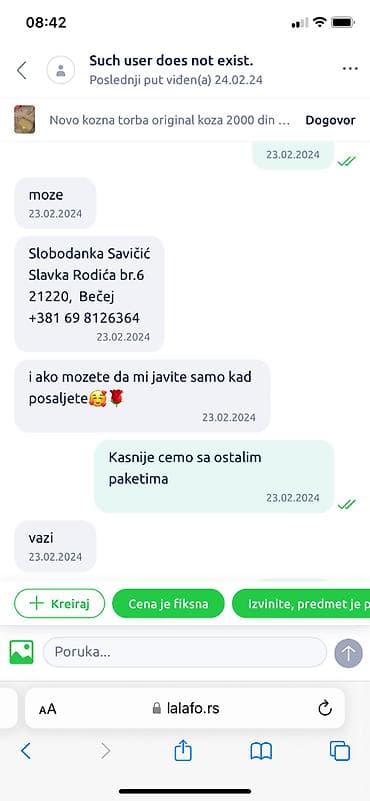 Prevara ne preuzima pakete i vraca
Prevara!!!!!