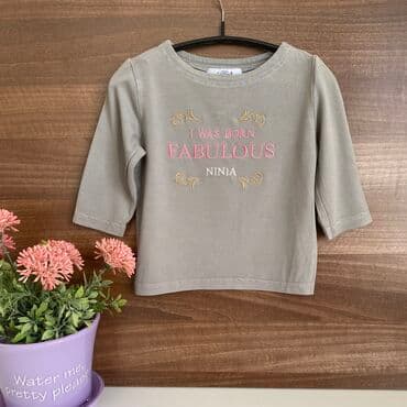 Bodiji i zeke za bebe: Preslatka Ninia majica-bluza za devojcice Nosena,ali u ok stanju,moze — 1