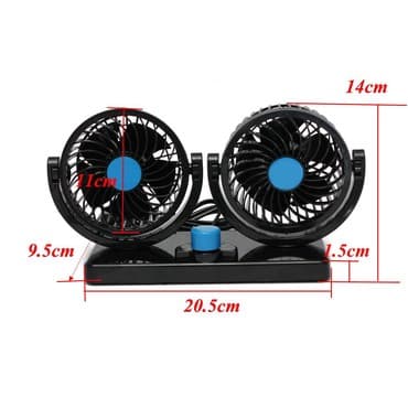 ventilatori za kamione: Dupli ventilator na 12v i na 24v. Za automobile, traktore, radne — 3