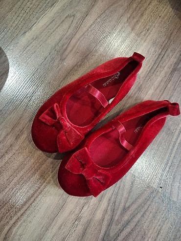 Kids' Footwear: Dečije baletanke – crvene nosene par puta po kuci - Broj: 29 — 3