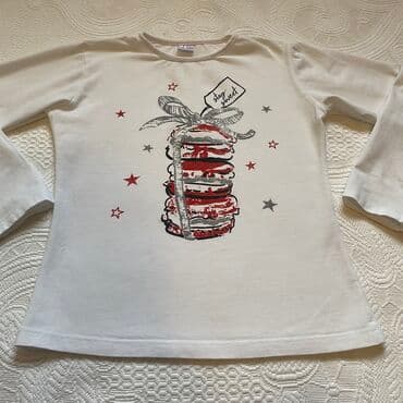 Bodiji i zeke za bebe: Preslatka decija bluza-majica za devojcice Obucena par puta,u super — 5