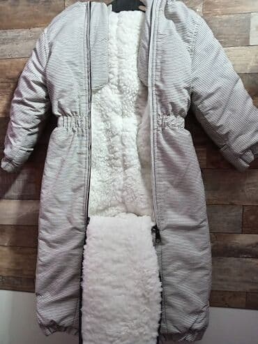 Jumpsuits: Zimski kombinezon za bebe/decu - Boja: svetlosiva sa sitnim tamnim — 3