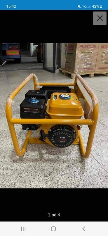 parkside punjac za akumulator: 3.8kw
Benzin
Ima 2 monofazne uticnice, pali na kanap.Cena 260e A.R — 2