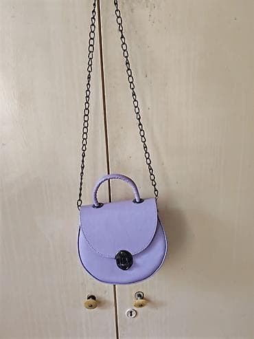 armani ranac: Mala ženska torbica preko ramena u pastelno-ljubičastoj (lavanda) — 2