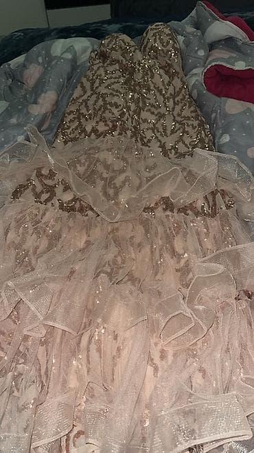 balenciaga haljine: Faeriesty haljina – svečani model sa šljokicama i tilom - Brend — 1