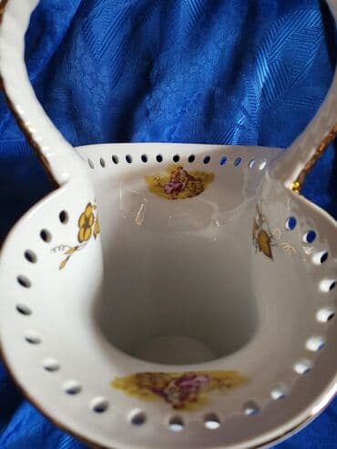 pepco korpa za voce: Vaza,korpa nova vintaz Lordshade porcelan. Perfektan profesionalni — 9