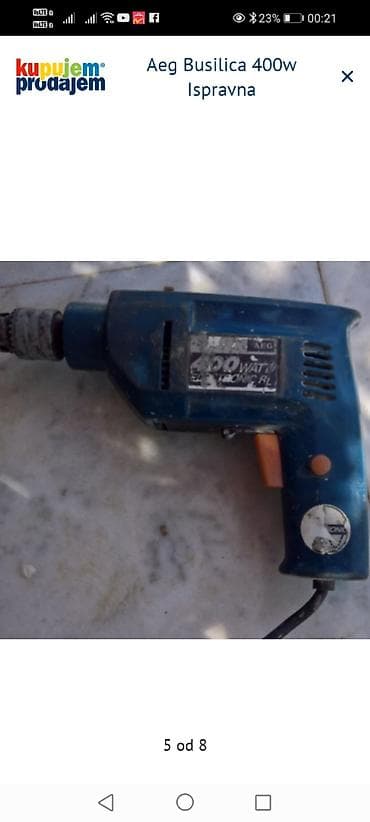 alat beograd: AEG električna bušilica 400 W - Snaga: 400 W (oznaka na pločici) - — 3