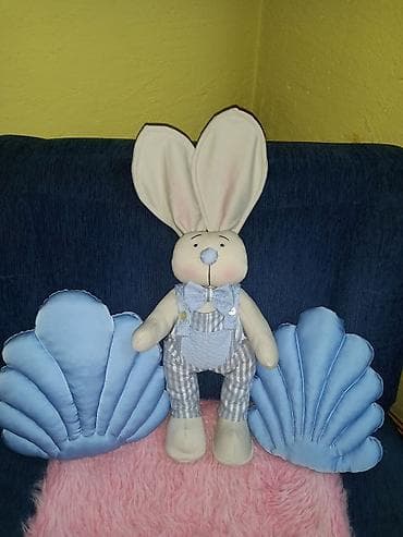 slingani pamuk: Uskršnji ukrasi – ručno rađene plišane zečice/zečevi - Unikatne — 5