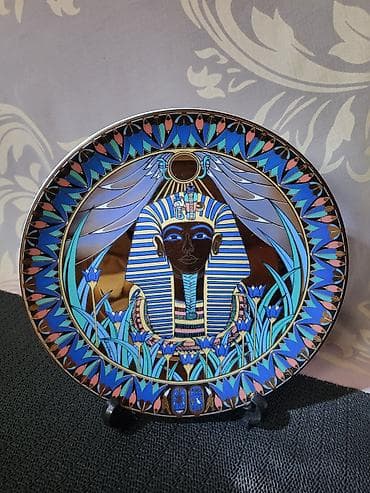 srebrnjak 1: Deko tanjir Royal Worcester Tutankamon 1990 godina. Dekorativni — 3