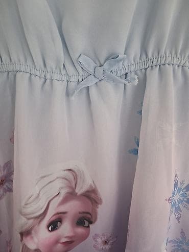 haljine polovne: Dečija haljina H&M – Frozen motiv - Svetloplava haljina bez — 3