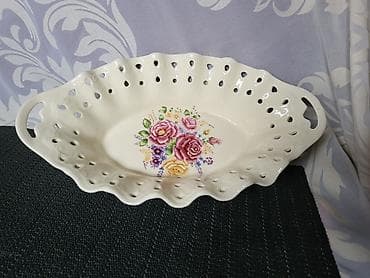cinije sa drvenim postoljem: Porcelanska vintaz cinija. Porcelanska univerzalna cinija — 9