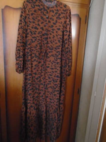 smaragdno zelena haljina: Lc Waikiki S (EU 36), color - Multicolored, Long sleeves — 1