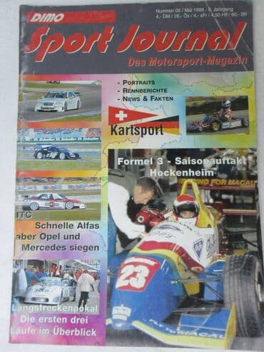 legendarni automobili broj 8: Časopis Sport Journal br.5/1996.god,82 str.,nem — 1