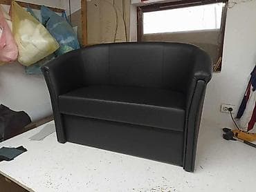 paravan za salon: Dvosed/kauč klub-stil (tub sofa) - Kompaktan dvosed sa zaobljenim — 3