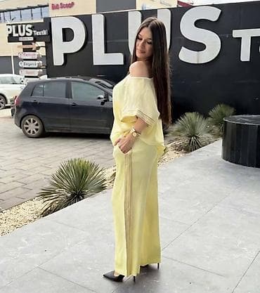 steznik za rame: Ženski komplet – bluza i pantalone širokog kroja - Dizajn: ležeran i — 3