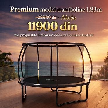 Premium trambolina 183 cm AKCIJSKA CENA– Sigurnost, stil i vrhunski na lalafo.rs Premium trambolina 183 cm AKCIJSKA CENA– Sigurnost, stil i vrhunski