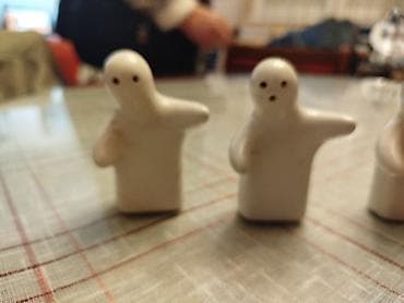 Stilski dekor: Set figura, bоја - Bela, Upotrebljenо — 5