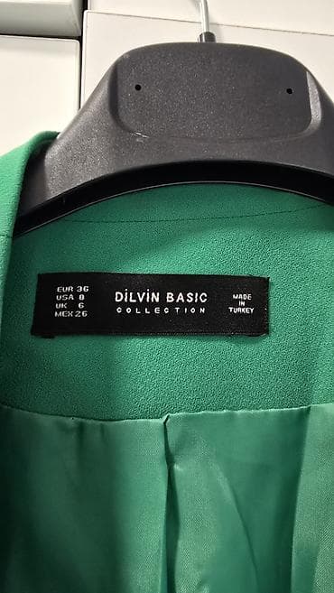 obuca turska: Ženski zeleni blejzer – Dilvin Basic Collection - Brend: Dilvin Basic — 2