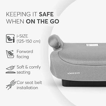 autosediste: Autosedište 125–150 cm I-GO i-Size, light grey – KIKKA BOO Šifra — 2