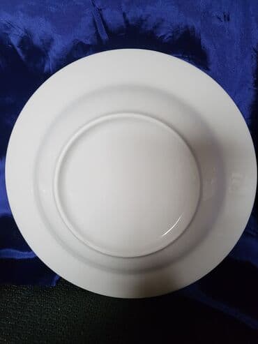 Kuhinjski setovi: Tanjiri,vintaz,novi porcelanski. Novi tanjiri,perfektan beli,tanji — 8
