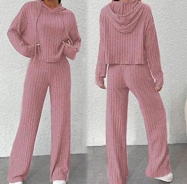 pink kombinezon: Akcija 🔥 kompleti 1999 rsd || 4 boje: siva,mint,bež,roze /one size — 2