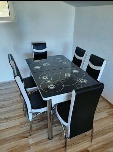kompjuterski stolovi novi sad: Komplet sto i 6 stolica po akcijskoj ceni. 🔹Stolovi su izradjeni od — 9