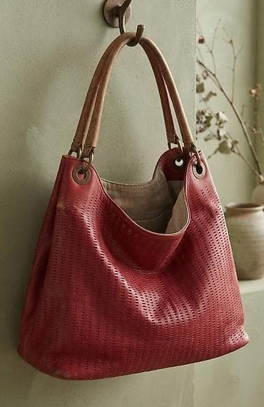 saska: Ženska torba – shopper/hobo stil - Materijal: mekana tekstura sa — 1