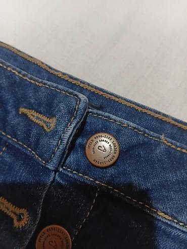 Suknje: Teksas suknja sa dugmadima sprijeda - Materijal: klasični denim — 2