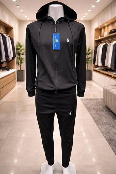 muski ponco: Trenerka Ralph Lauren, bоја - Crvena — 4