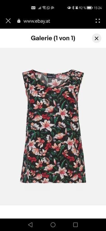 c a tunike: 2XL (EU 44), Viscose, Floral, color - Multicolored — 1
