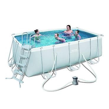 Bazen porodični za dvorište BESTWAY sa čeličnim ramom 412x201x122 cm –