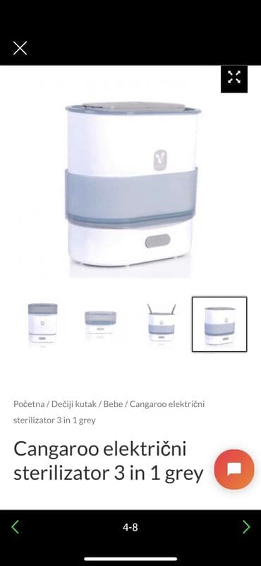 Kitchen Appliances: Cangaroo električni sterilizator 3 in 1 grey Koriscen veoma malo — 5