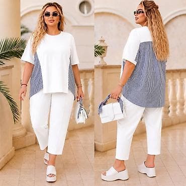 reserved kompleti: 06. MODA ZA PUNIJE DAME 🤍💙 Lep kroj, udoban materijal i mnogo — 2