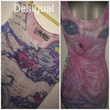 svecane pantalone i bluze: Original Desigual M Prelepa,divnog dezena. tunika/majca Orig Desigual — 5