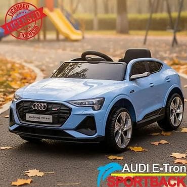 automobili za decu na akumulator: Audi E-Tron Sportback – Plavi, auto na akumulator za decu — 2