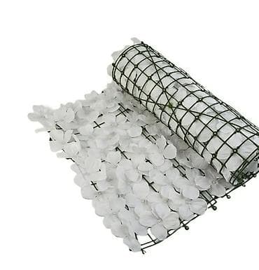 roze fotelje: 🌸 Dekorativna ograda od veštačkog cveća 3x1m 🌸 Ulepšajte svoju terasu — 3