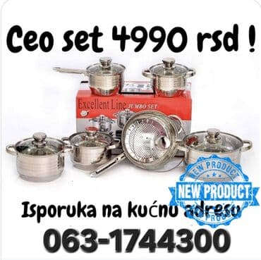 sto i stolice za dvoriste: Ovaj set posuđa "excellent line jumbo set" nudi sve što je potrebno za — 1
