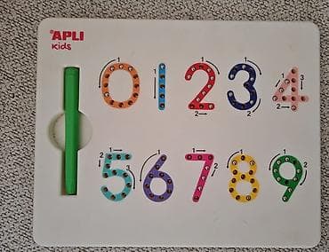APLI Kids magnetna tabla za učenje brojeva 0–9 - Edukativna