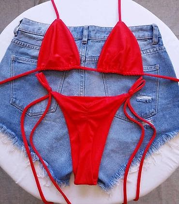 kupaci kostimi beograd: Ženski bikini set – trouglasti kupaći sa vezivanjem - Model: klasični — 3
