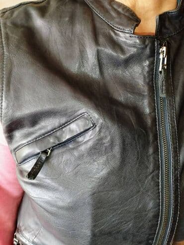 devojka sa sesirom slika: Massimo Dutti, L (EU 40), Koža, bоја - Crna — 12