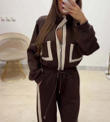 Ostala ženska odeća: One size, Prugasti, bоја - Braon — 3