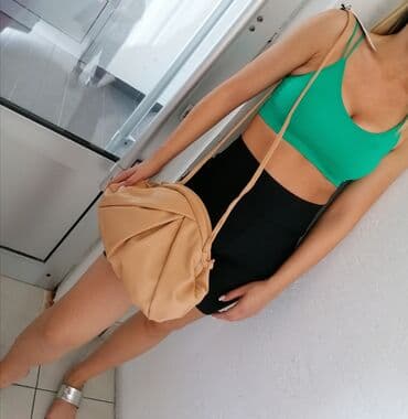 Shoulder bag, Material: Faux leather
