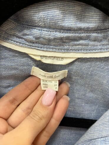 helanke l: Springfield, XS, Pamuk, bоја - Svetloplava — 3