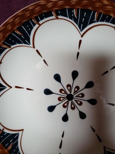porcelanske solje za caj: Tanjir vintaz porcelanski. Perfektan tanjir univerzalni. polu - — 3