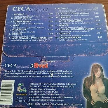 esmeralda epizode: Muzicki CD: Ceca – Hitovi (Hi-Fi Centar, 2005) Izdanje kompilacije sa — 2