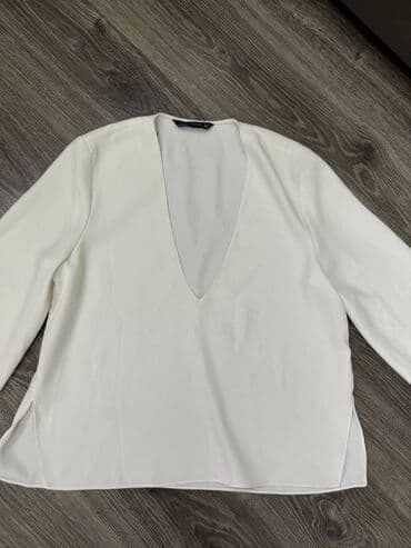 crno beli tech fleece: Zara, S (EU 36), color - White — 3