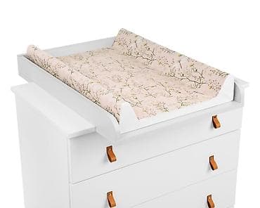 komode za šminkanje: KikkaBoo Tvrda podloga za povijanje 80x50 cm – Secret Garden Beige — 2