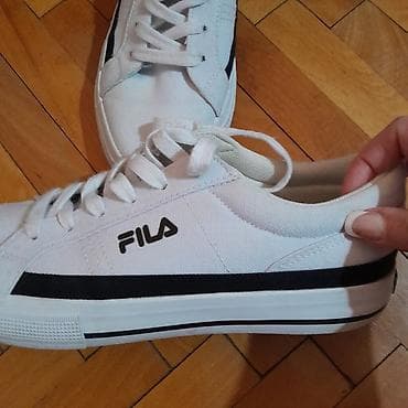 puma patika: Fila bele patike – klasičan nizak model od platna - Brend: Fila — 5