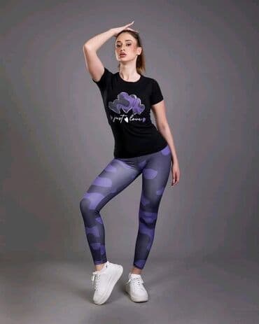helanke sa prorezom: 2XS (EU 32), XS (EU 34), S (EU 36), Print, color - Black — 14