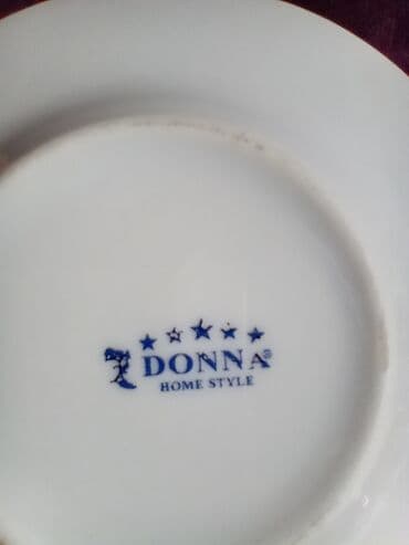 Kuhinjski setovi: Soljice nove za kafu,Donna,porcelanske. Komada. 6. Tacne. 12cm — 6